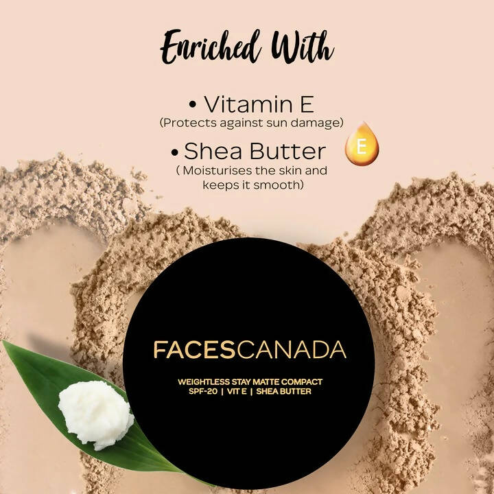 Faces Canada Weightless Stay Matte Compact SPF20-Natural 02