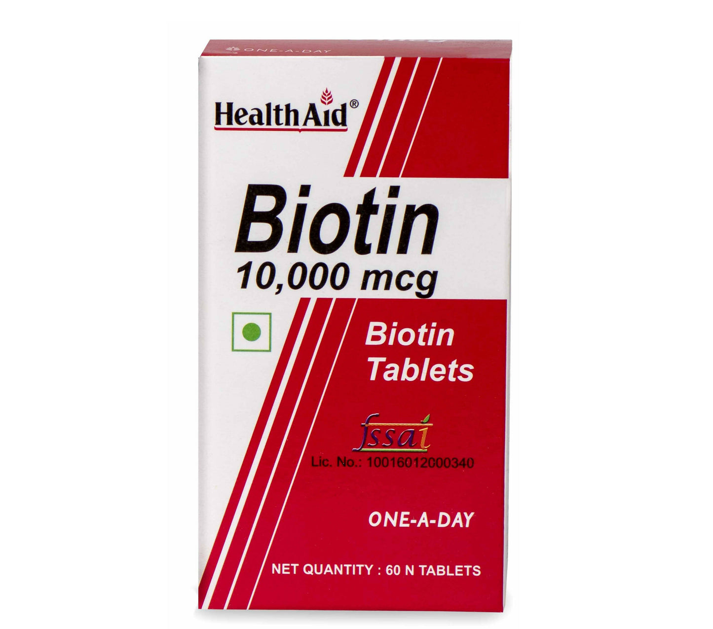 HealthAid Biotin 10000 mcg Tablets