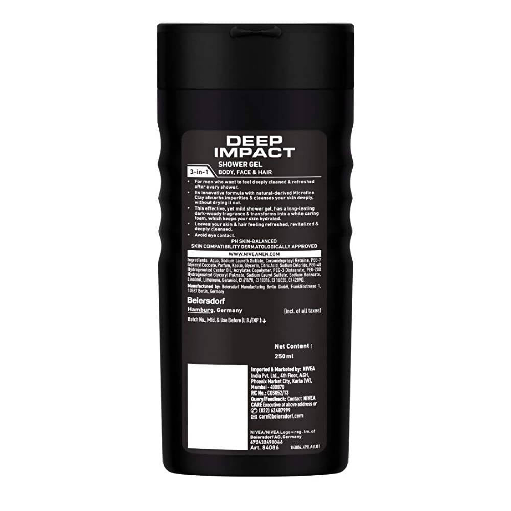 Nivea Men Deep Impact Cleansing Shower Gel