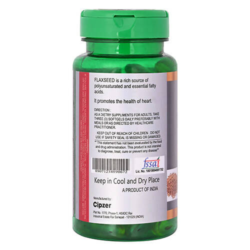 Cipzer Flaxseed Softgel Capsules