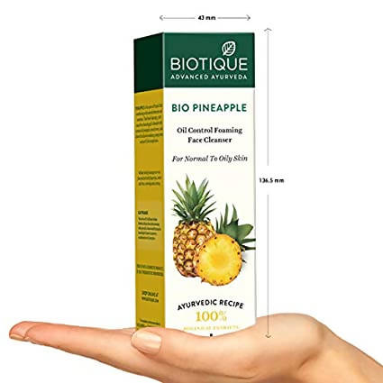 Biotique Advanced Ayurveda Bio Pineapple Oil Control Foaming Face Cleanser