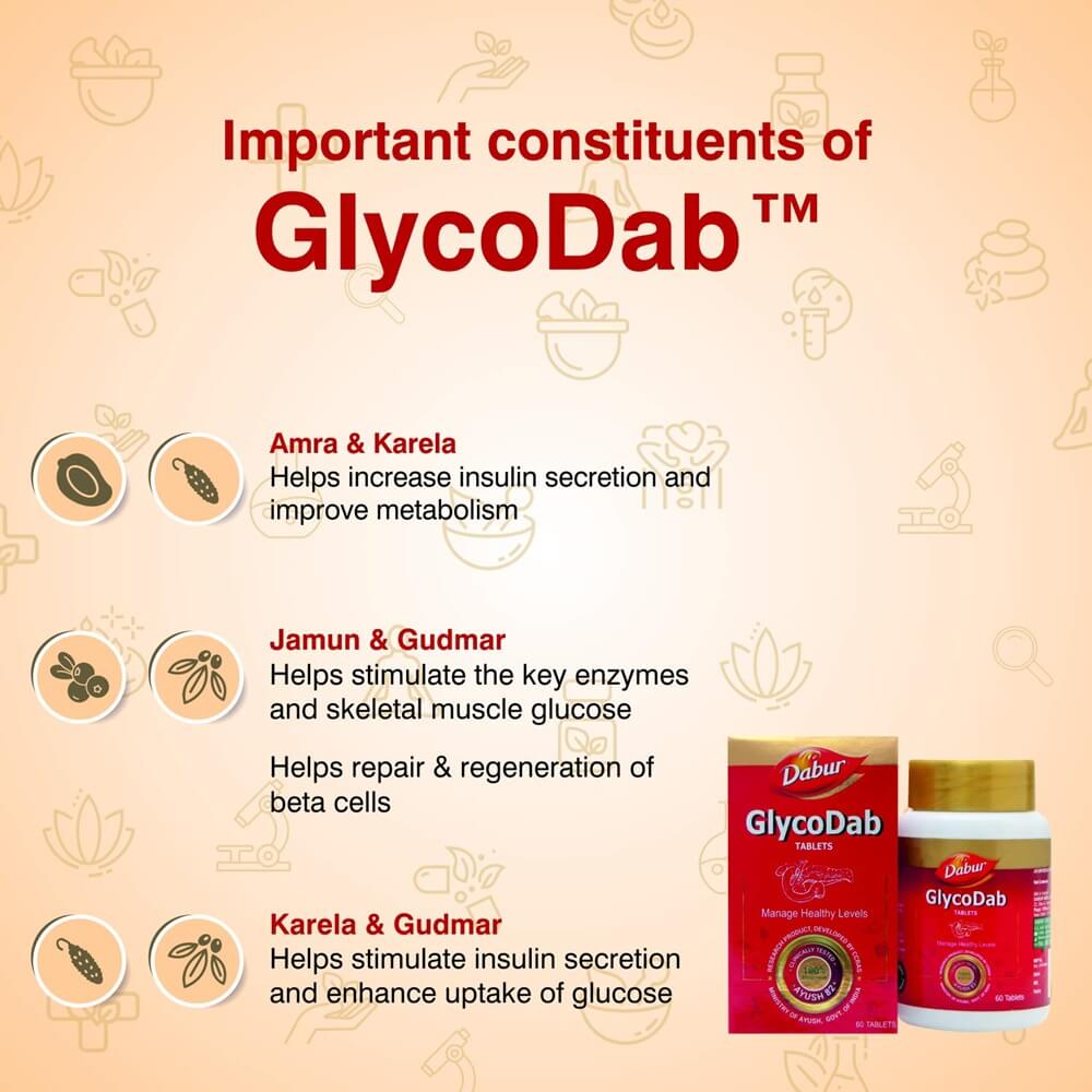 Dabur GlycoDab - 60 Tablets