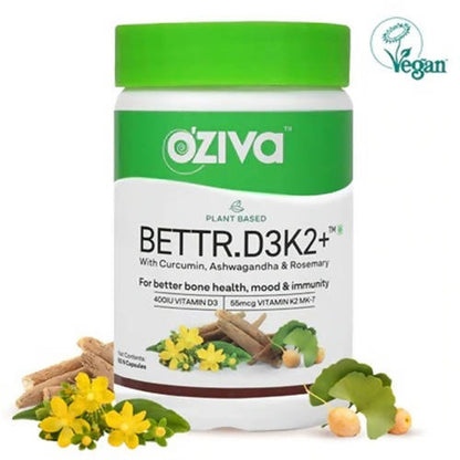 OZiva Plant Based Bettr.D3K2+ Capsules