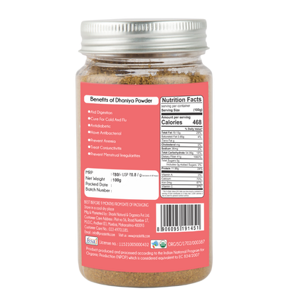 Praakritik Organic Dhaniya Powder