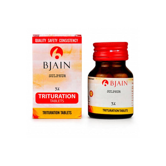 Bjain Homeopathy Sulphur Trituration Tablets - usa canada australia