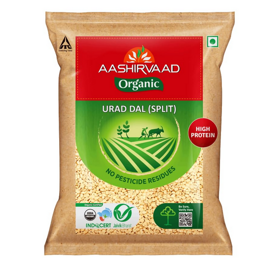 Aashirvaad Organic Urad Dal (Split) - BUDNE