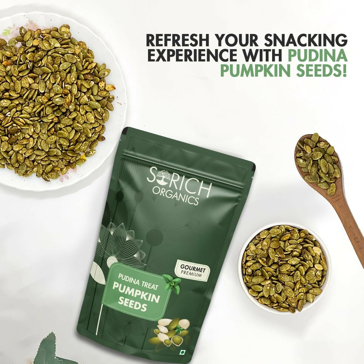 Sorich Organics Pudina Treat Pumpkin Seeds