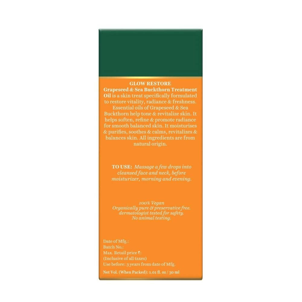 Biotique Glow Restore Grapeseed & Sea Buckthorn Treatment Oil