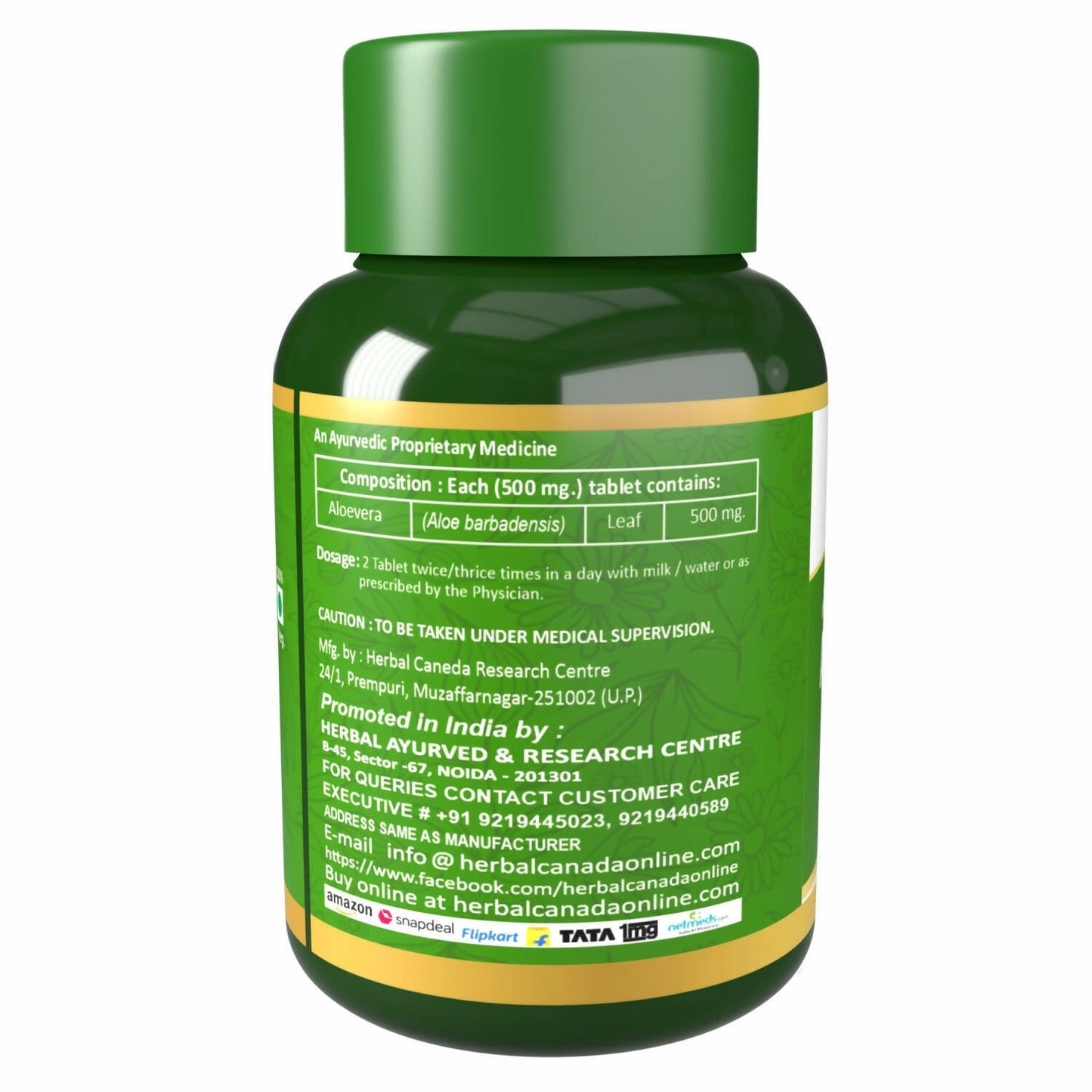 Herbal Canada Aloe Vera Extract Tablets