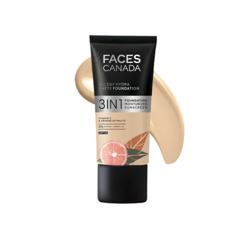 Faces Canada All Day Hydra Matte Foundation-Absolute Ivory 012 - BUDNE
