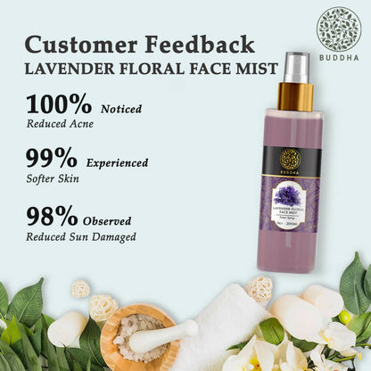 Buddha Natural Lavender Facial Mist Toner - For Instant Glow and Hydration Men & Women