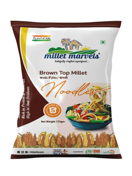Millet Marvels Brown Top Millet Noodles - BUDEN