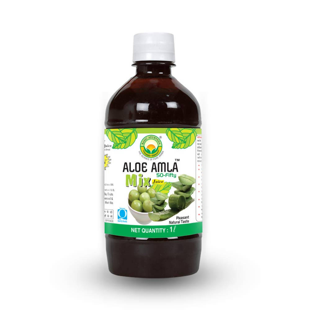 Basic Ayurveda Aloe Amla 50-Fifty Mix Juice