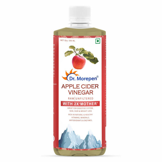Dr. Morepen Apple Cider Vinegar With 2x Mother for Weight Management, Immunity, Skin & Hair - usa canada australia
