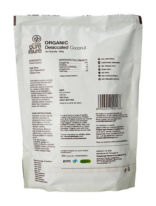 Pure & Sure Organic Desiccated Coconut Powder