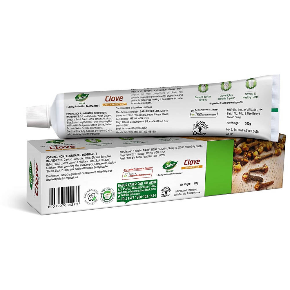 Dabur Herb'l Clove - Cavity Protection Toothpaste