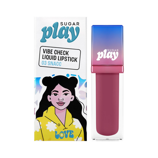 Sugar Play Vibe Check Liquid Lipstick - 03 Snacc - BUDNE