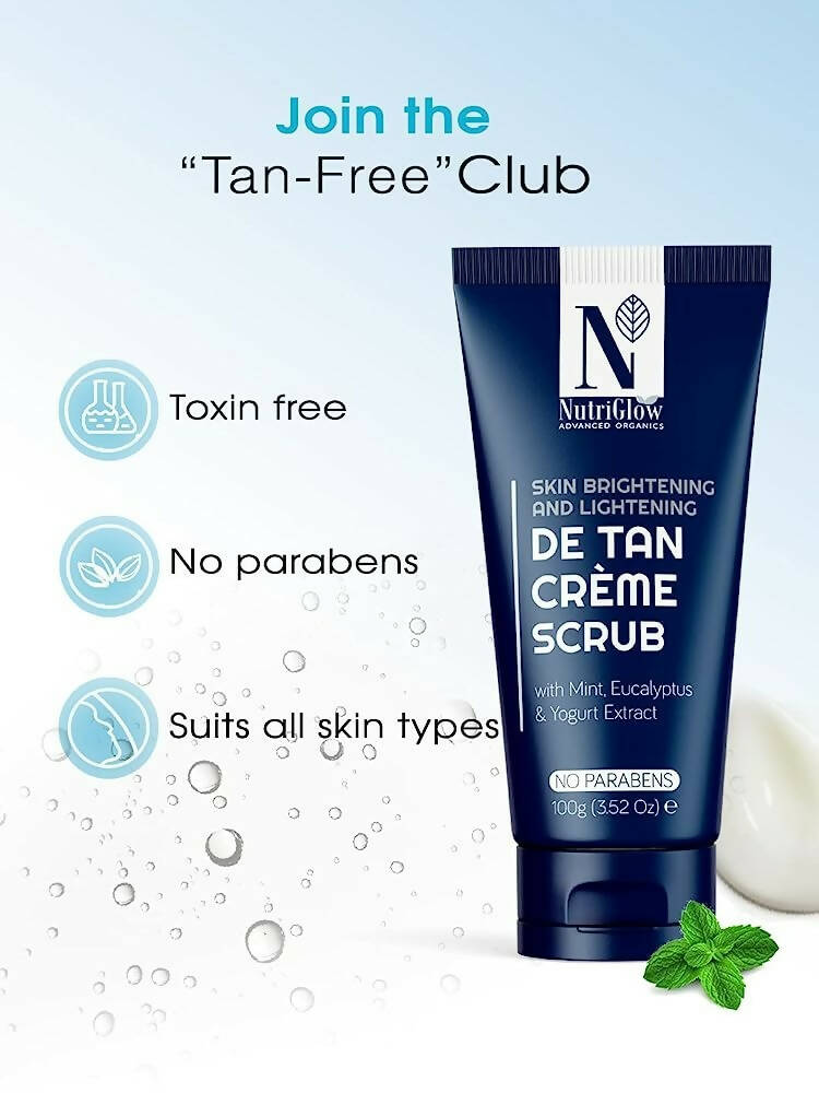 NutriGlow Advanced Organic De Tan Creme Scrub