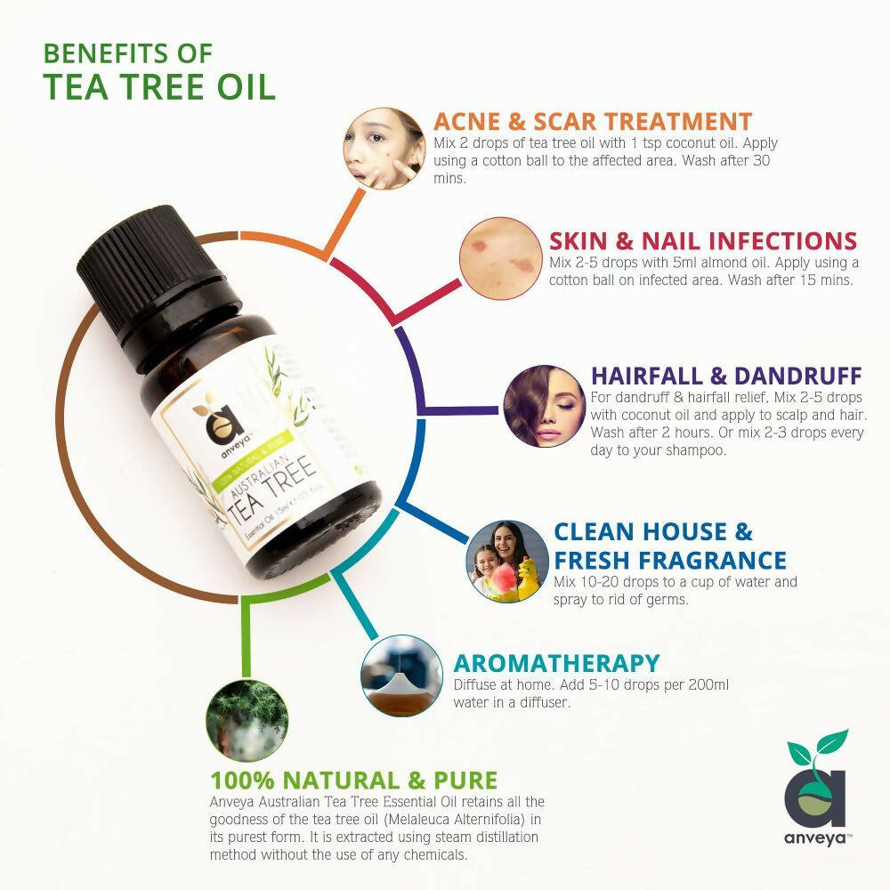 Anveya Australian Tea Tree Essential Oil