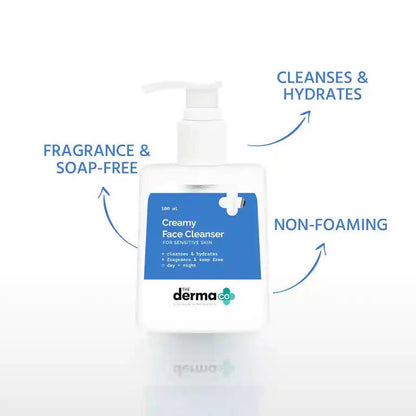 The Derma Co Creamy Face Cleanser for Sensitive Skin