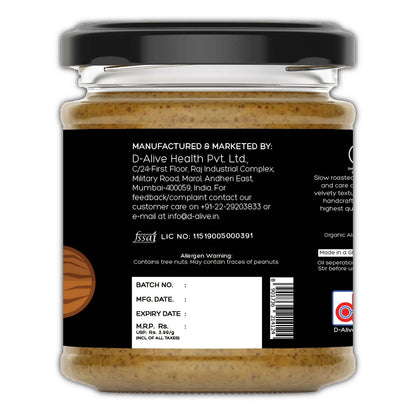 D-Alive Almond Butter (Unsweetened)
