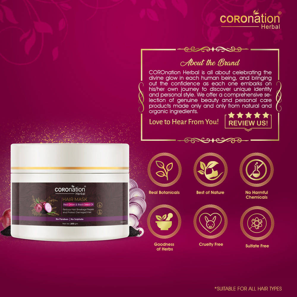 Coronation Herbal Red Onion & Black Seed Oil Hair Mask