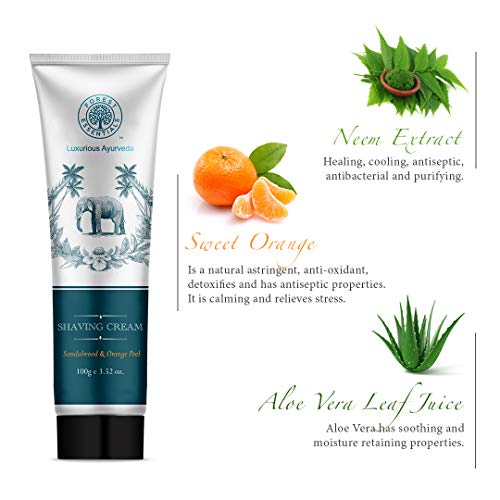 Forest Essentials Sandalwood & Orange Peel Shaving Cream