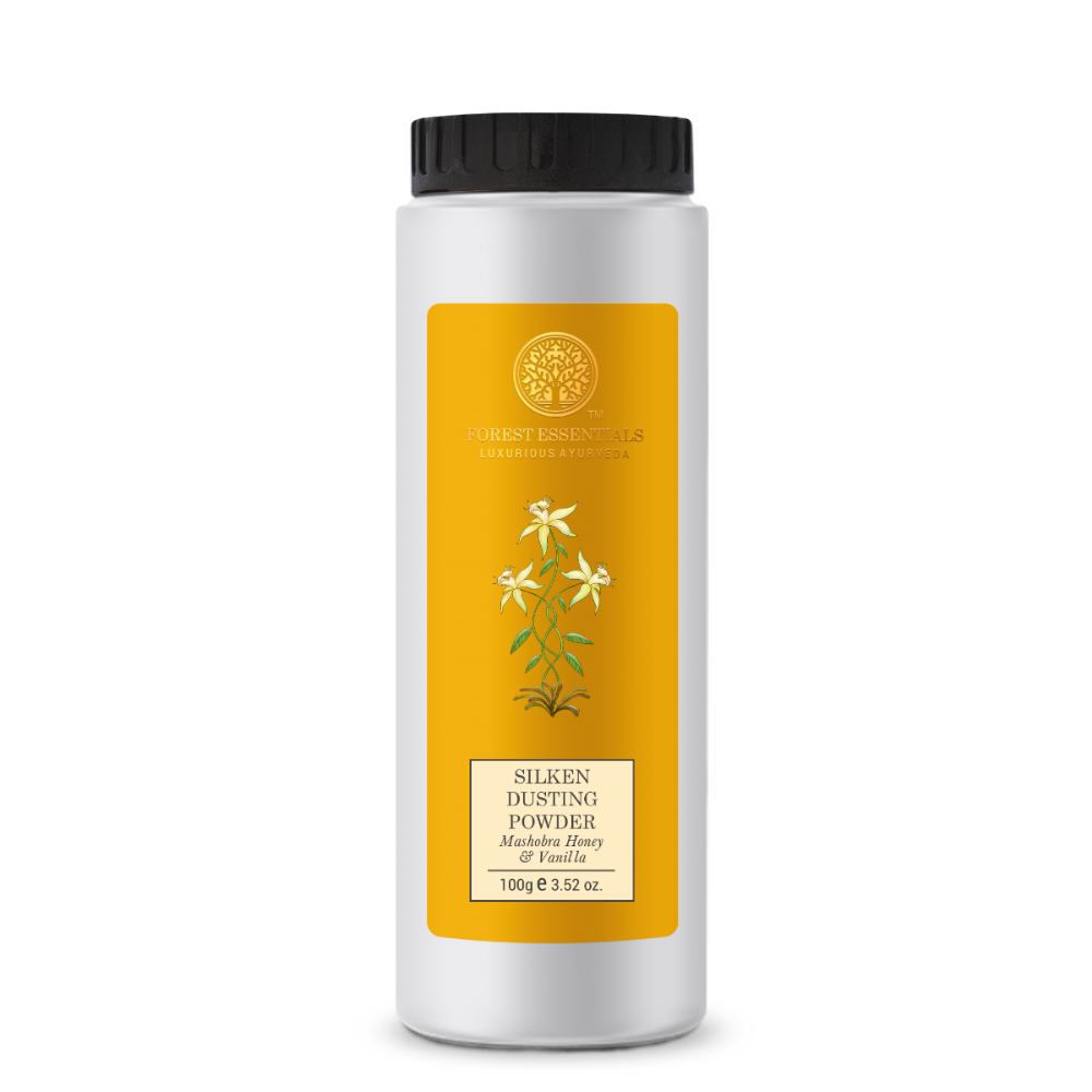 Forest Essentials Silken Dusting Powder Mashobra Honey & Vanilla
