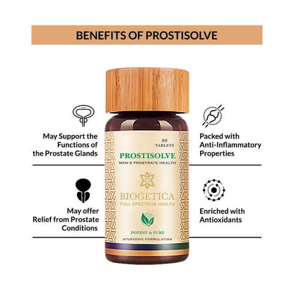 Biogetica Prostisolve- 80 Tablets (Prostrate Health)