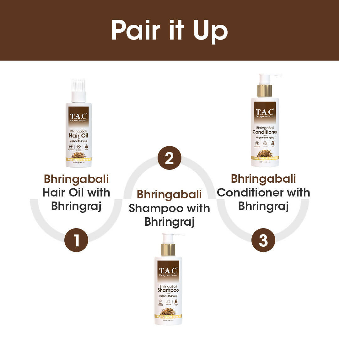 TAC - The Ayurveda Co. Bhringabali Hair Conditioner for Dry & Frizzy Hair with Amla & Bhringraj