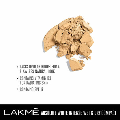 Lakme Absolute White Intense Wet & Dry Compact - Ivory classic