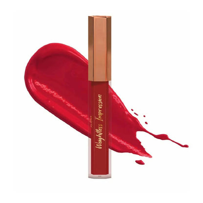FLiCKA Weightless Impression 01 January - Red Matte Finish Liquid Lipstick - BUDNE