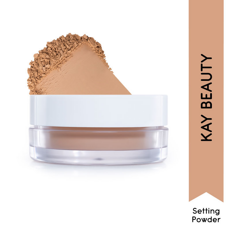 Kay Beauty Matte HD Setting Loose Powder - Pecan