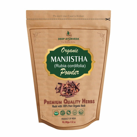 Deep Ayurveda Organic Manjistha Powder -  usa australia canada 