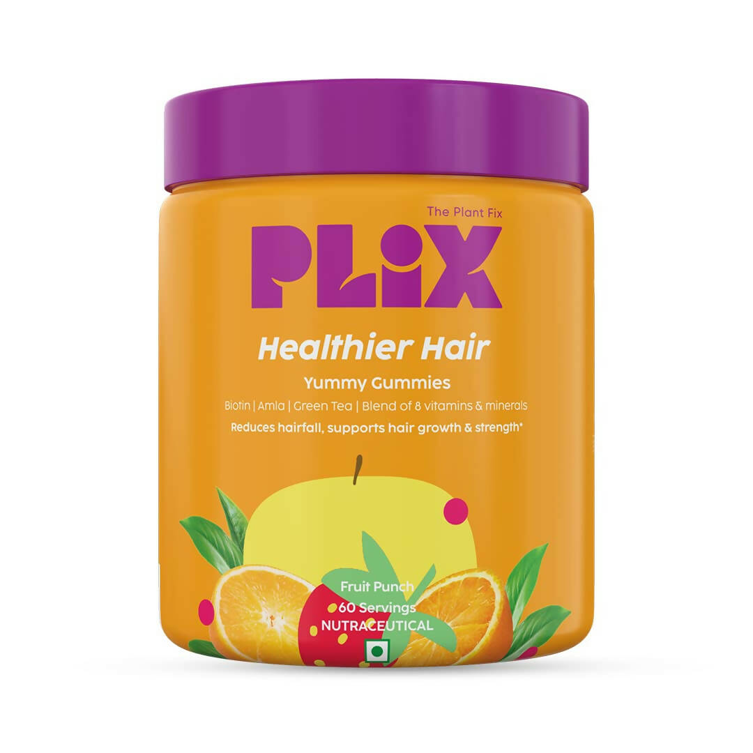 PLIX The Plant Fix Healthier Hair Gummies for Anti Hairfall