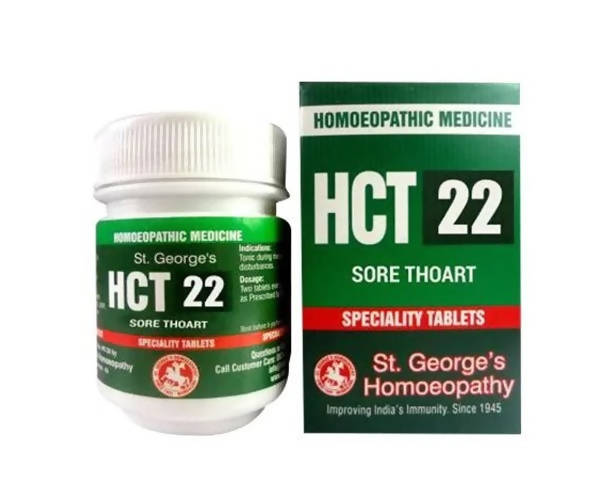 St. George's Homeopathy HCT 22 Tablets