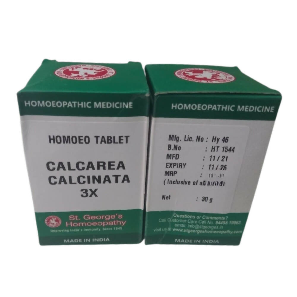 St. George's Homeopathy Calcarea Calcinata Tablets - BUDEN