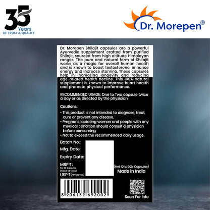 Dr. Morepen S J Capsules and Testosterone Booster Tablets Combo