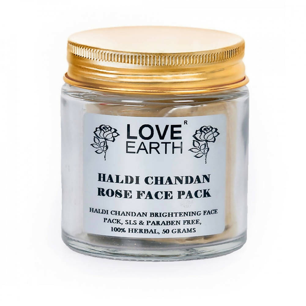 Love Earth Haldi Chandan Rose Face Pack - BUDNE