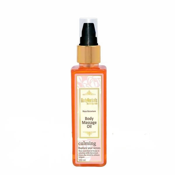 Bodyherbals Calming Rose & Geranium Body Massage Oil