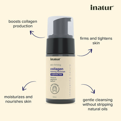 Inatur Collagen Foaming Face Wash