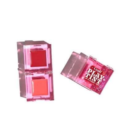 Gush Beauty Play Tint & Lip Stains - 2 in 1 Lip and Cheek Tint - Rose Pink & Brown Sugar - BUDNE