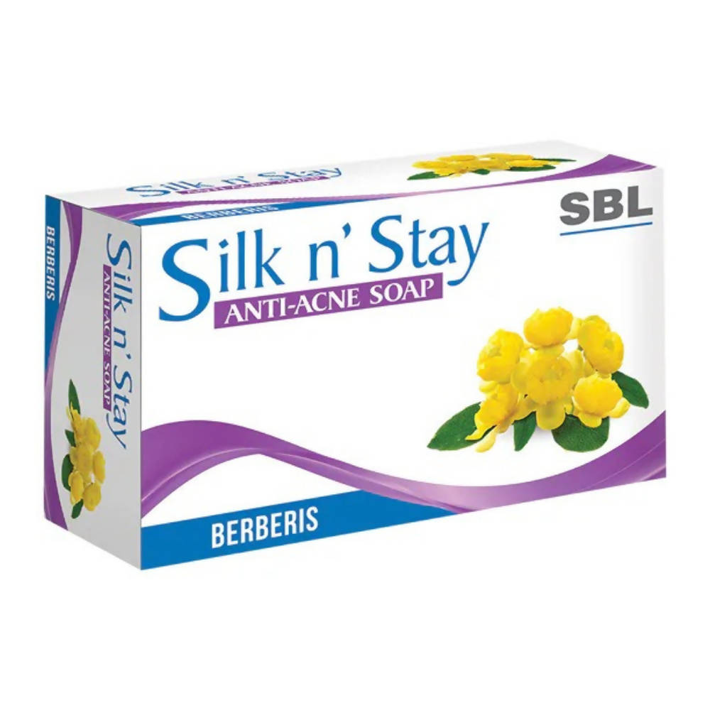 SBL Homeopathy Silk N Stay Anti Acne Berberis Soap - BUDNE