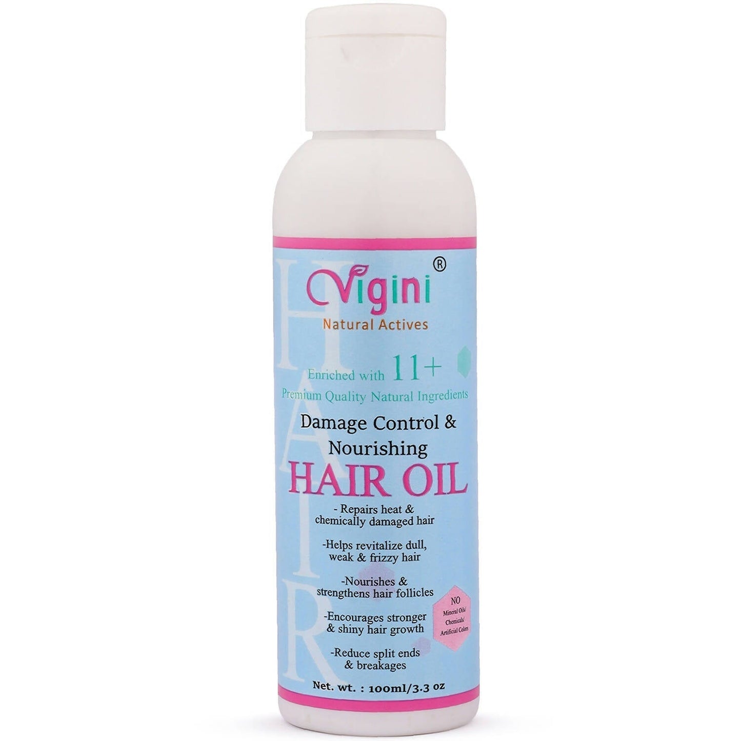 Vigini Damage Repair Nourishing Hair Care Tonic Oil with Keratin, Brahmi, Coconut Oil - BUDNEN