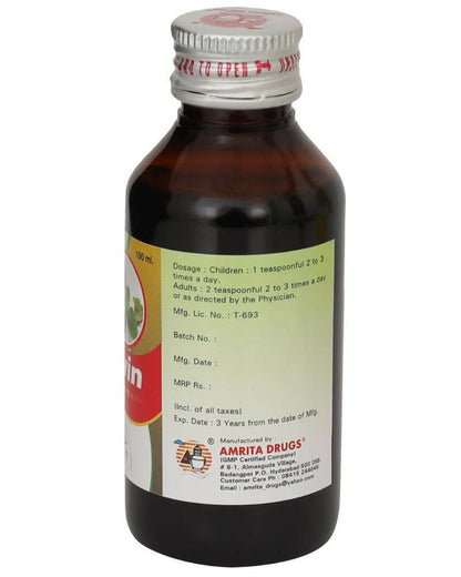 Amrita Tuswin Cough Syrup With Tulasi