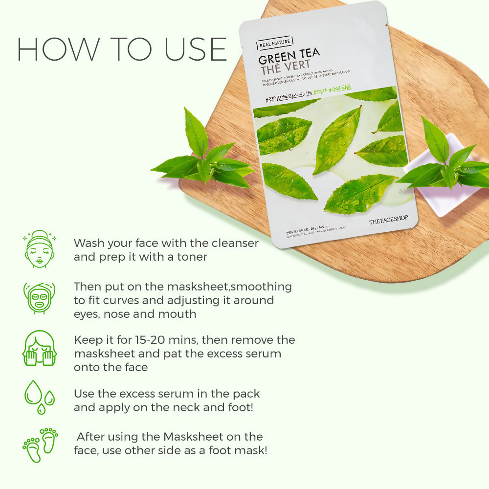 The Face Shop Real Nature Green Tea Face Mask