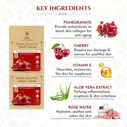 Khadi Essentials Pomegranate Serum Sheet Mask