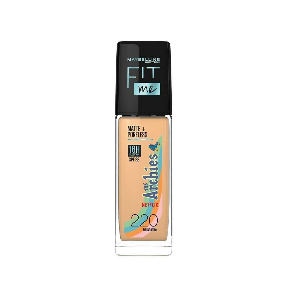 Maybelline New York Fit Me Matte+Poreless The Archies Collection Liquid Foundation - 220