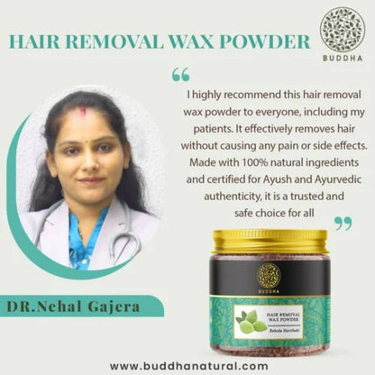 Buddha Natural Wax Powder Natural Instant Painless Hair Removal