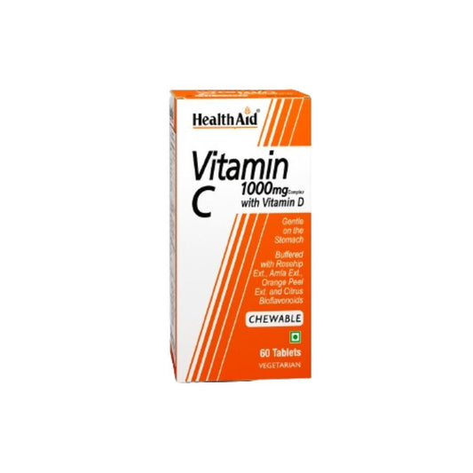 HealthAid Vitamin C 1000 mg Complex with Vitamin D Chewable Tablets